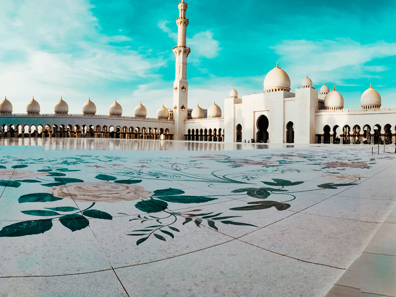 aviotag abu dabi bela dzamija