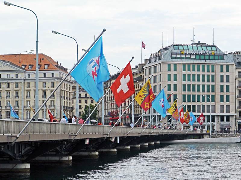 Most Mon Blan, Ženeva, Švajcarska