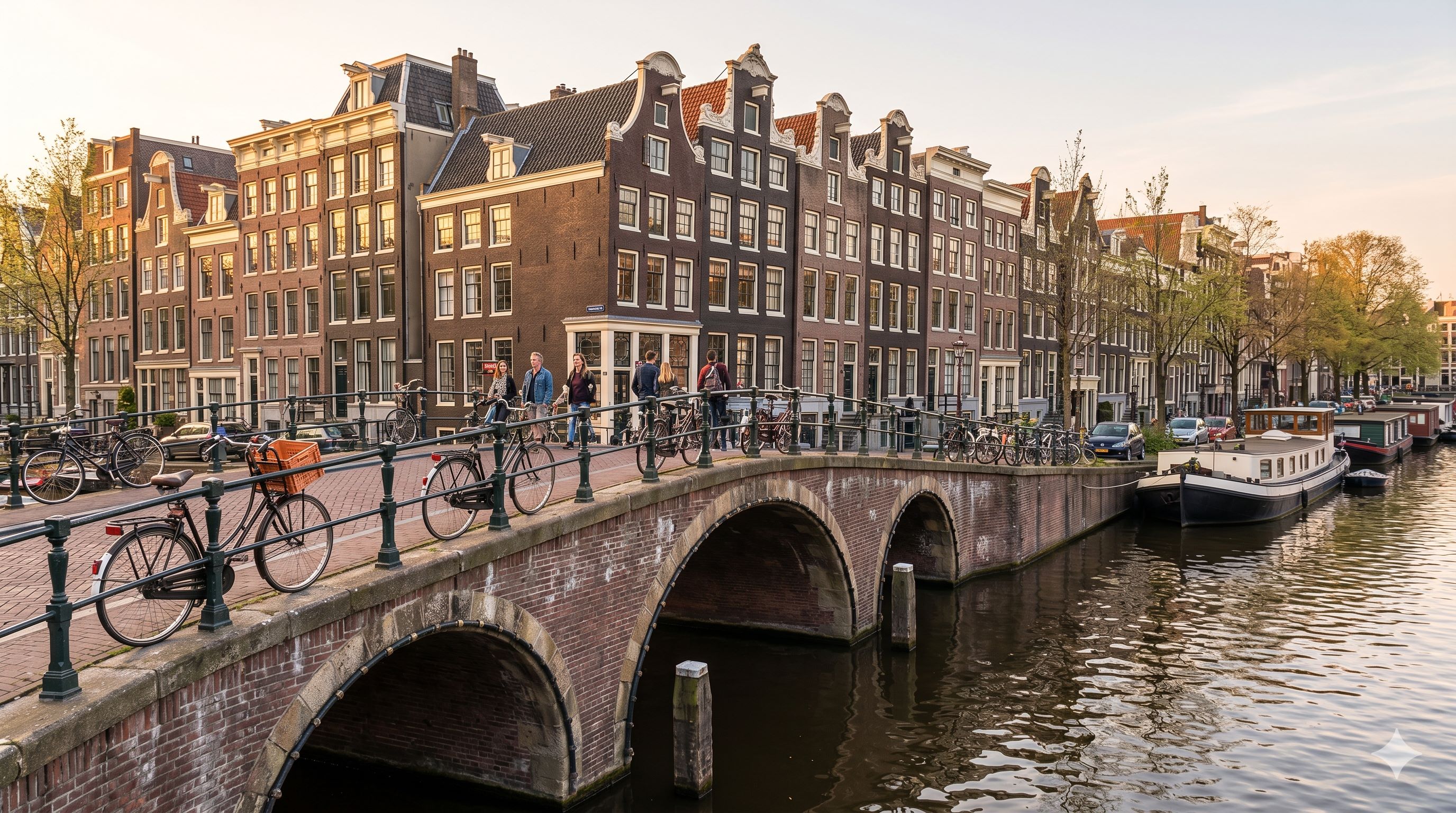 Kanali Amsterdama — pojas kanala iz 17. veka pod zaštitom UNESCO-a, uske kuće, mostovi, krstarenje brodićem