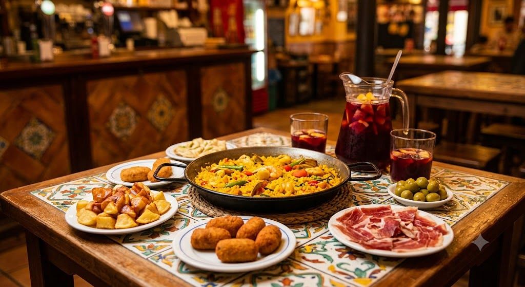Tapas u Barseloni — katalonska kuhinja, paella sa morskim plodovima, sangria, cava