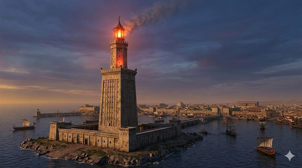 Svetionik u Aleksandriji (Faros) — rekonstrukcija antičkog čuda