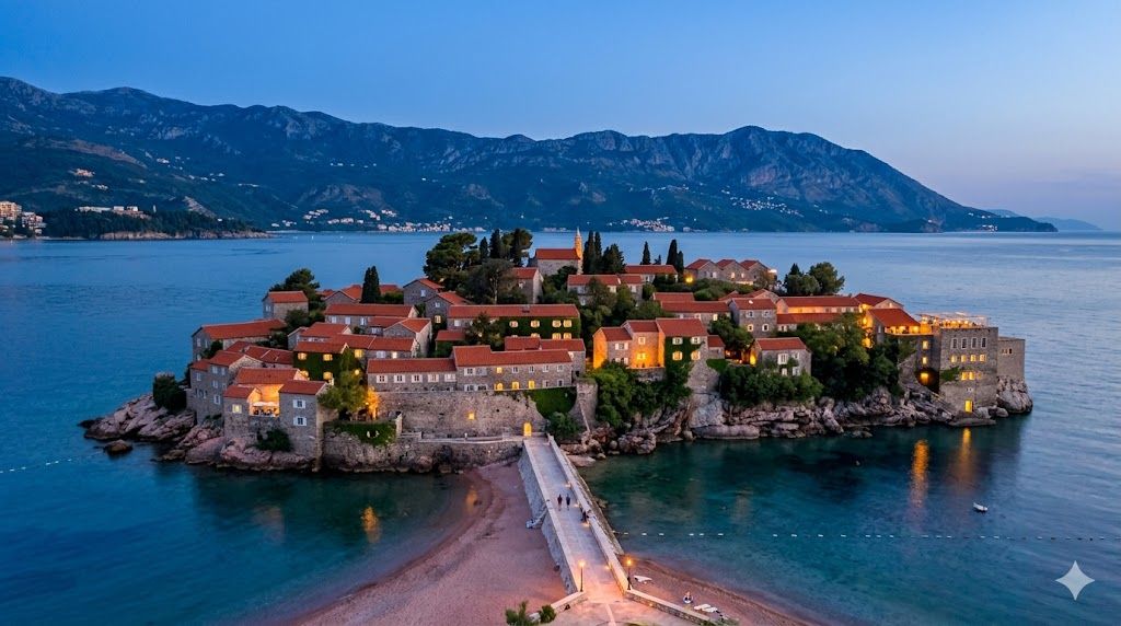 Sveti Stefan Budva utvrđeno ostrvo Jadran