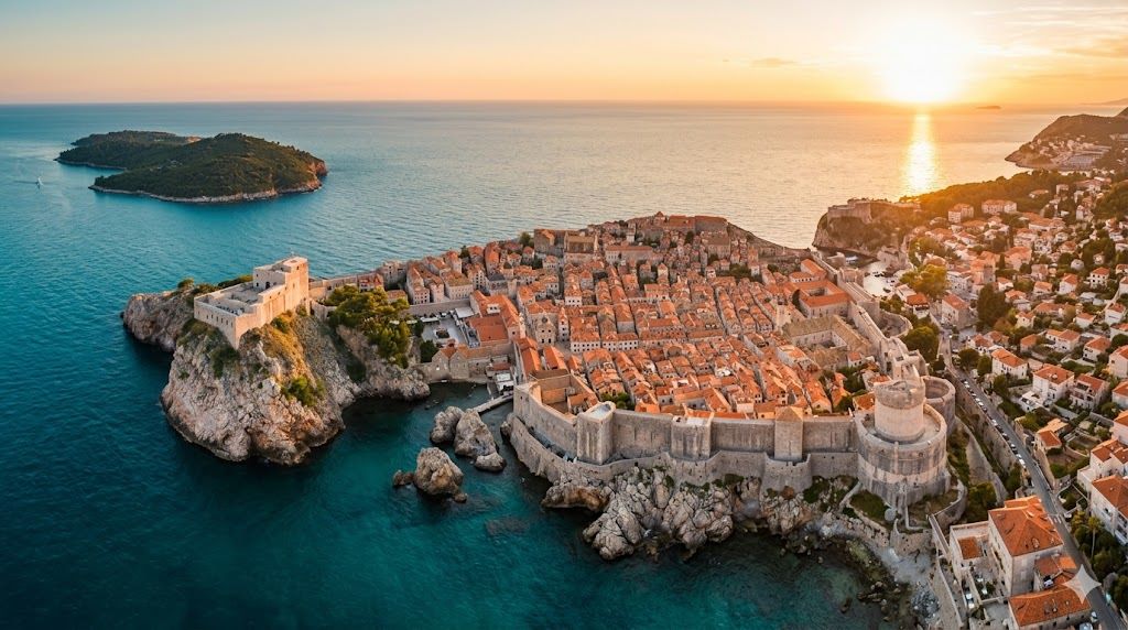 Panorama Dubrovnika sa Srđa