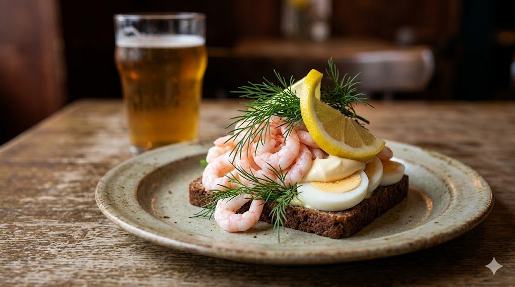 Räkmacka švedski shrimp sandwich Geteborg