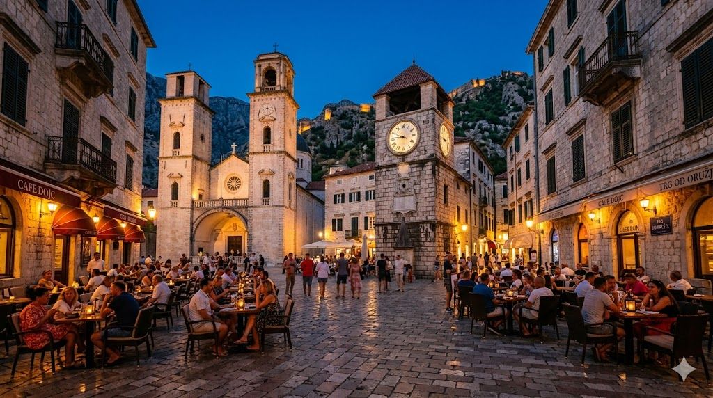 Stari grad Kotor Trg od oružja Katedrala Sv. Tripuna
