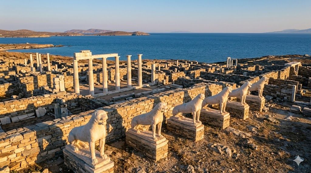 Delos UNESCO arheološki Mikonos antička svetinja