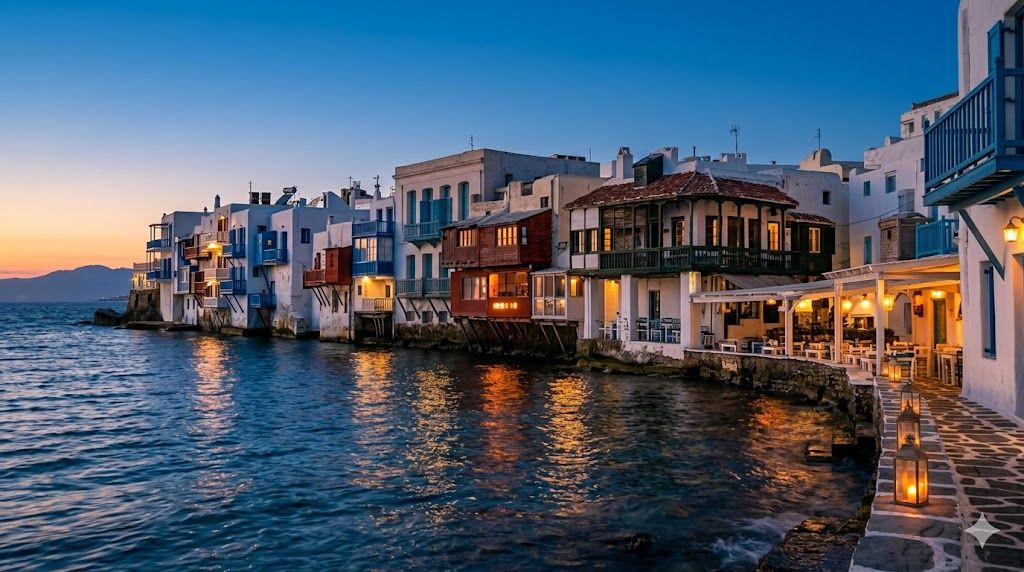 Mala Venecija Mikonos šarene kuće na vodi