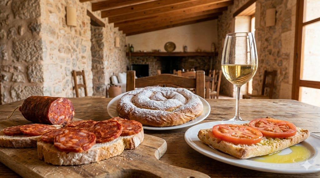 Sobrassada i ensaimada — tradicionalna kuhinja Majorke, pa amb oli, lokalni specijaliteti sa zaštićenim poreklom
