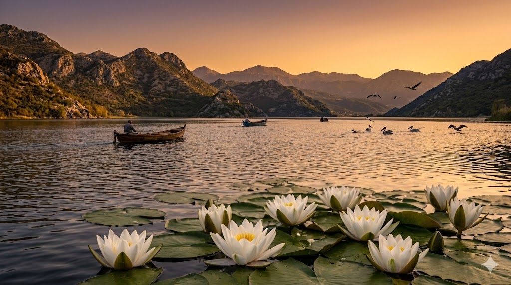 Skadarsko jezero Crna Gora najveće na Balkanu pelikani
