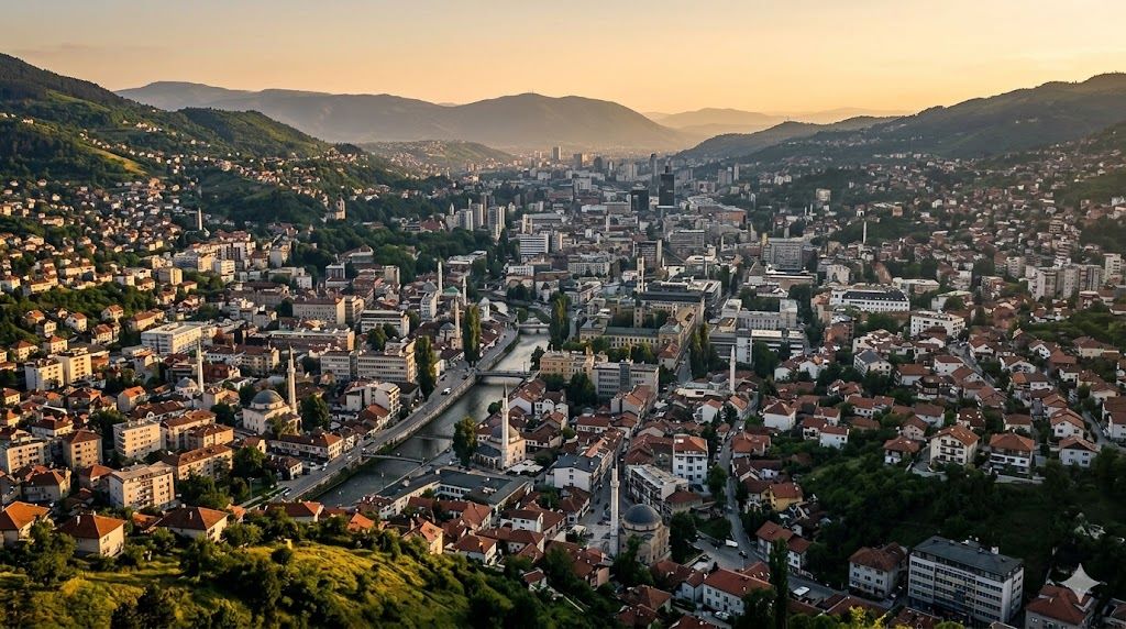 Pogled na Sarajevo sa Trebevića