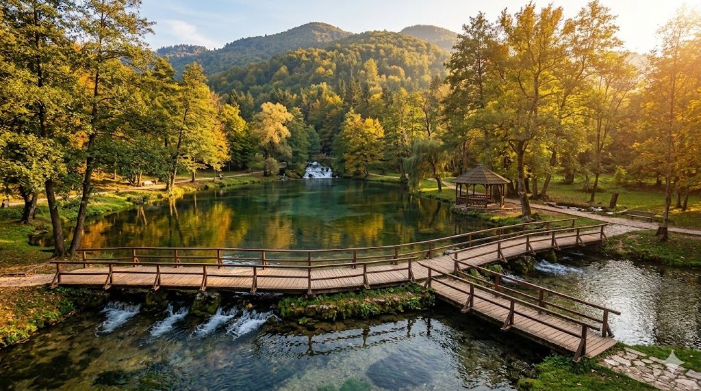 Vrelo Bosne izvor reke kraj Sarajeva