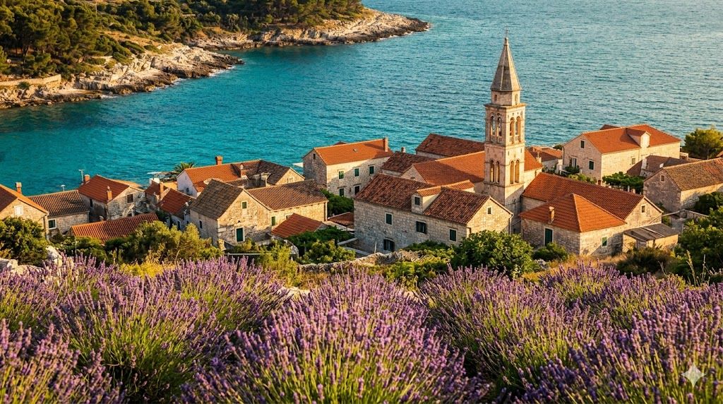 Hvar ostrvo Dalmacija polje lavande