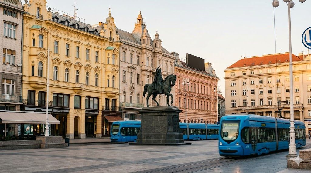 Trg bana Jelačića Zagreb austrougarska arhitektura