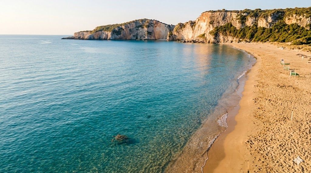 Gerakas plaža Zakintos morske kornjače Caretta caretta