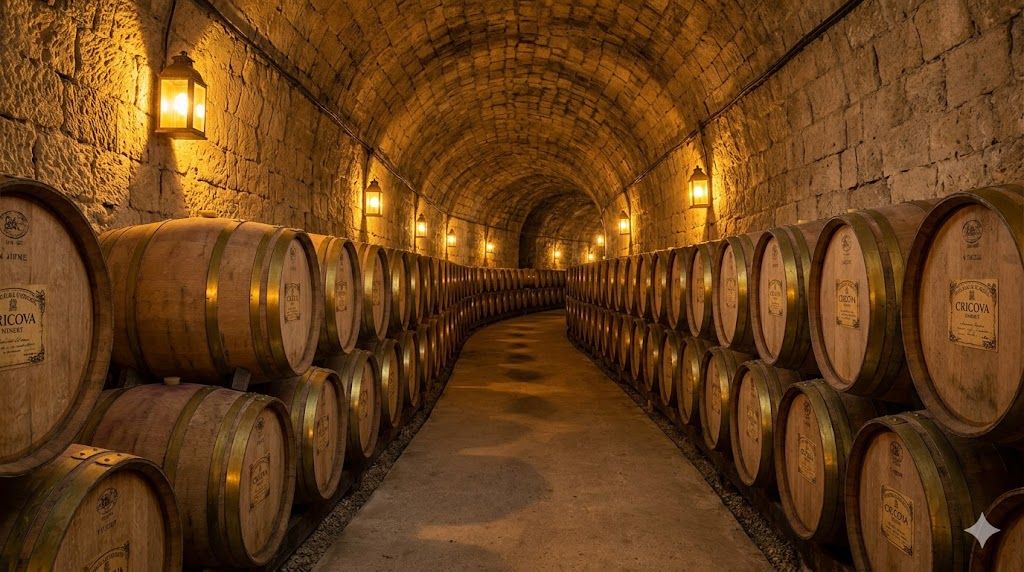 Cricova vinarija Moldova — 120 km podzemnih galerija, vinski turizam, hrastove burenice