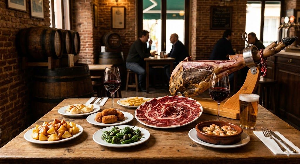 Španska kuhinja u Madridu — tapas, hamon pršut, paelja, tortilja, čokolada sa churros