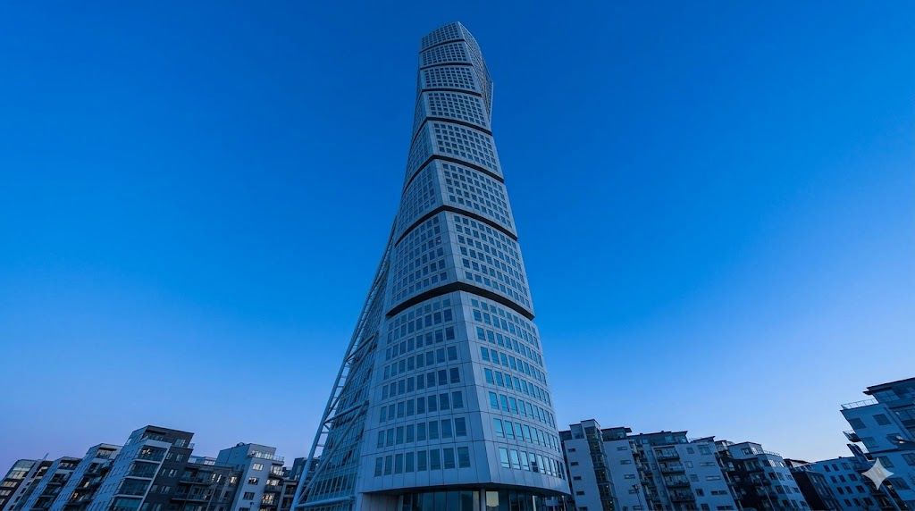 Turning Torso neboder u Malmeu — simbol moderne švedske arhitekture