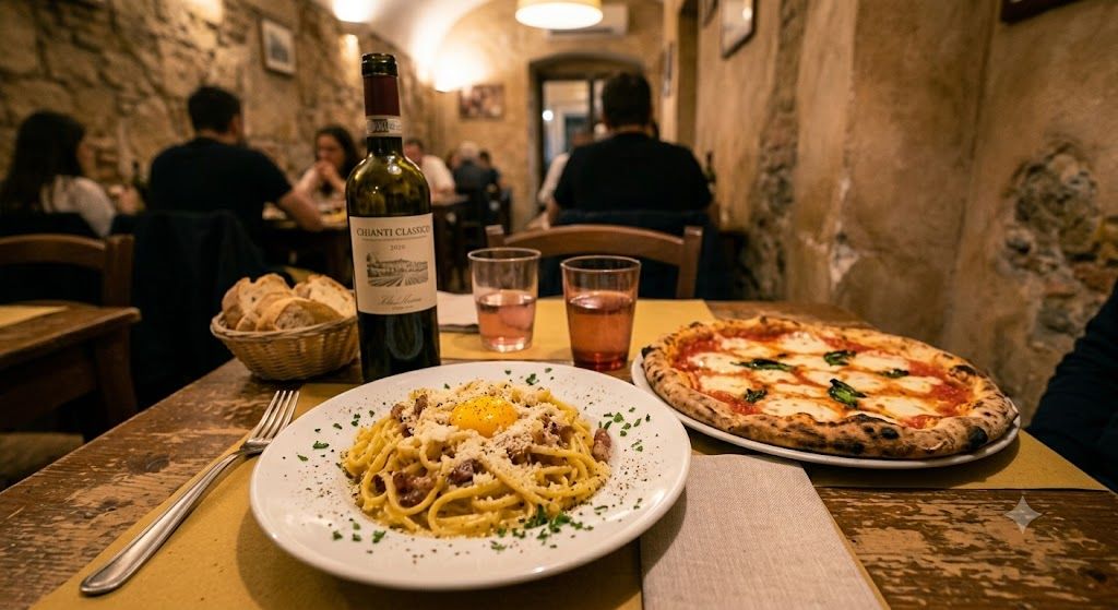 Italijanska kuhinja u Rimu — pasta i pica