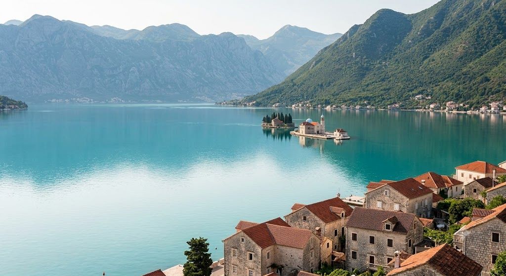 Perast sa ostrvom Gospa od Škrpjela
