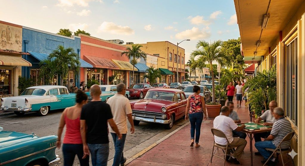 Litl Havana u Majamiju — kubanska četvrt Calle Ocho, šarene fasade i topla latino atmosfera